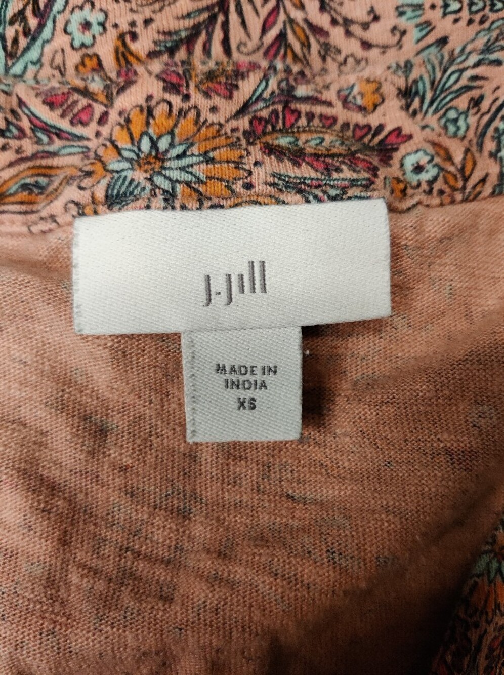 J. Jill Paisley V-Neck Dress - Picture 3 of 3